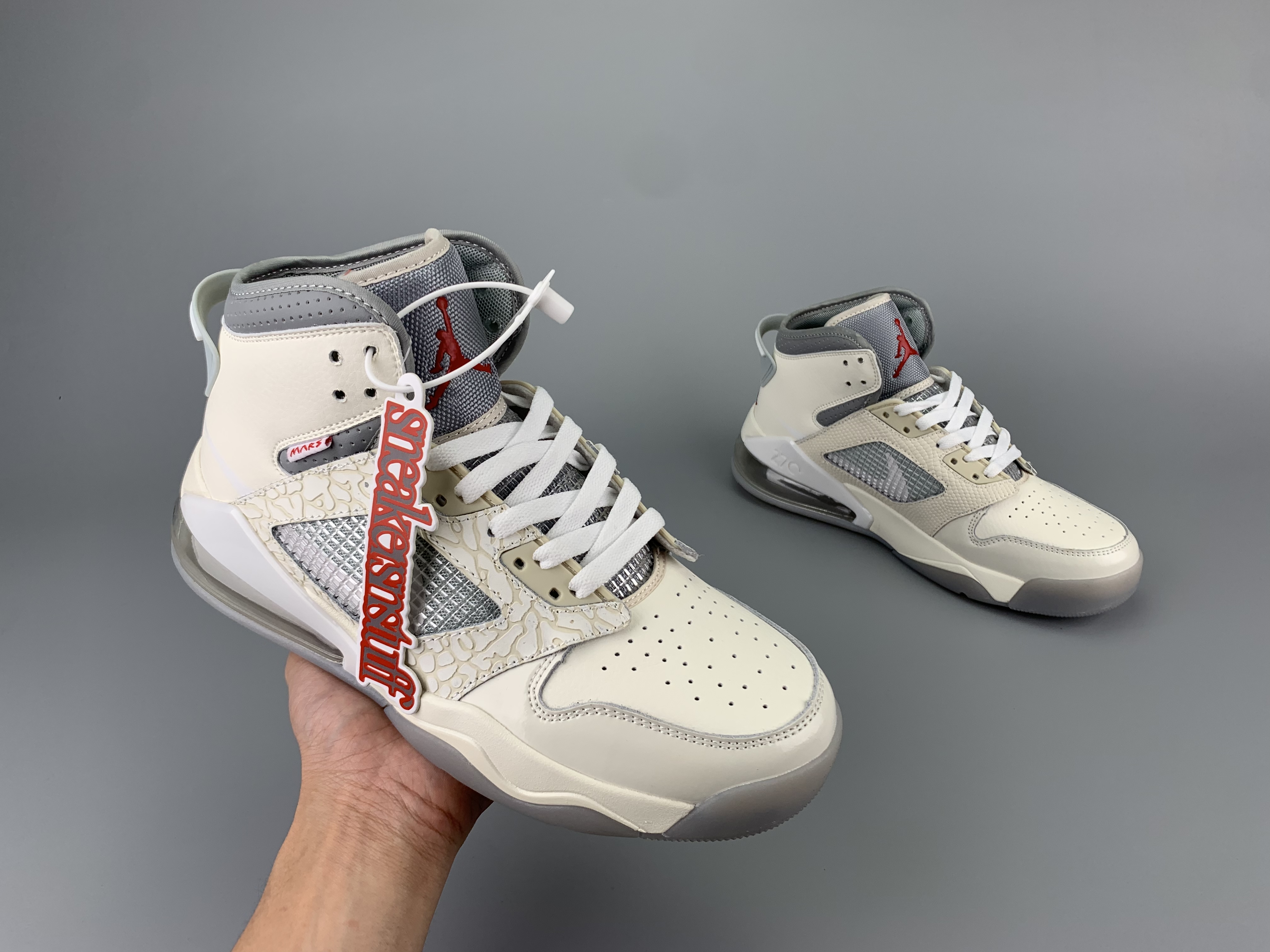 New Jordan Mars 270 White Grey